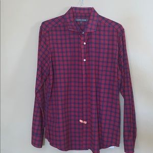 Men’s Slate and Stone Plaid Button Down